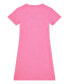 ფოტო #2 პროდუქტის Big Girls Stretch Rib Short Sleeve Dress