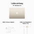 Фото #5 товара Apple MacBook Air 15" (2024)"Polarstern M3 Chip mit 8-Core CPU, 10-Core GPU und 16-Core Neutral Engine 512GB Deutsch 35W Dual USB-C Port Power Adapter 16 GB