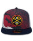 Men's Navy Denver Nuggets Court Sport Speckle 9FIFTY Snapback Hat