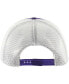 Фото #2 товара Men's Purple Los Angeles Lakers Semi Patch Trucker Adjustable Hat