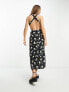 ASOS DESIGN cross back midi sundress in floral print