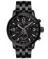 ფოტო #1 პროდუქტის Men's Swiss Chronograph PRC 200 Black-Tone Stainless Steel Bracelet Watch 43mm