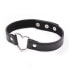 Collar with Heart Shaped Hoop Adjustable 41,5 cm Black