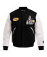 Men's Black, White Beavis and Butt-Head Rude Varsity Full Zip Jacket