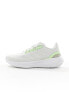 adidas Running Runfalcon 3.0 in white and lime green