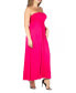 Plus Size Strapless Maxi Dress