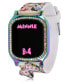 Фото #2 товара Minnie Mouse Kid's Touch Screen White Silicone Strap LED Watch, with Hanging Charm 36mm x 33 mm