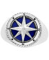 EFFY® Men's Lapis Lazuli Compass Ring in Sterling Silver