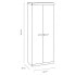 GARDIUN Coimbra 2 Doors 3 Shelves Resin Cabinet