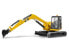 Фото #8 товара Bruder Cat Mini Excavator - Excavator model - Plastic - Black - Yellow