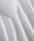 Washed Texture Solid Cotton Jacquard 3 Piece Duvet Cover Set, Queen