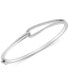 ფოტო #1 პროდუქტის Diamond Loop Bangle Bracelet (1/5 ct. t.w.) in Sterling Silver, Created for Macy's