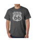 Фото #1 товара Men's Route 66 Life is a Highway Word Art T-Shirt