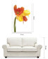 Фото #9 товара Orange Yellow Parrot Tulip on White Frameless Free Floating Tempered Glass Panel Graphic Wall Art, 48" x 32" x 0.2"