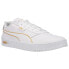 Фото #2 товара Puma Clasico Holiday Gold Mens White Sneakers Casual Shoes 384735-01