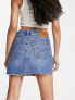 Levi's icon skirt in mid wash blue