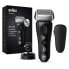 Braun Series 8 81747473 - Foil shaver - Black - LED - Battery - Lithium-Ion (Li-Ion) - Built-in battery