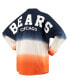 Фото #2 товара Women's Navy, White Chicago Bears Ombre Long Sleeve T-shirt