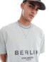 Фото #1 товара ASOS DESIGN oversized t-shirt in washed grey with Berlin text print