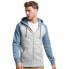 SUPERDRY Essential Baseball full zip sweatshirt Athletic Grey Marl / Bluestone Blue Marl, L - фото #2