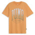 Фото #2 товара Puma Court Graphic Crew Neck Short Sleeve T-Shirt Mens Orange Casual Tops 682208