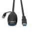 Фото #8 товара Lindy USB 3.0 Active Extension 10m - 10 m - USB A - USB A - USB 3.2 Gen 1 (3.1 Gen 1) - 5000 Mbit/s - Black