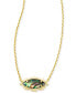 Фото #2 товара Kendra Scott 14k Gold-Plate Mother of Pearl Marquise Pendant Necklace, 16" + 3" extender