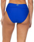 Фото #2 товара Women's Colorblock High-Waist Bikini Bottoms