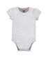 ფოტო #5 პროდუქტის Baby Girls Cotton Bodysuits, Toile 5-Pack