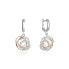 Фото #1 товара Fashion bicolor earrings with zircons AGUP2689-RHR