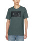 Фото #1 товара Men's Slim-Fit Short-Sleeve Crewneck Box Logo T-Shirt