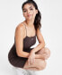 Фото #2 товара Women's Sportswear Chill Knit Mini-Ribbed Camisole Dress