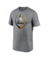 Фото #3 товара Men's Heathered Gray Pittsburgh Steelers Icon Legend Performance T-shirt