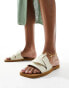 Фото #6 товара Public Desire Lyra crossover flat sandal in cream