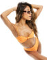 Rhythm allegra knot bandeau top in orange