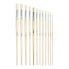 MILAN Polybag 6 Round Chungking Bristle Paintbrushes For Oil Painting Series 512 Nº 8