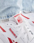 Reebok Club C Revenge trainers in white and red