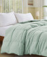 Lightweight White Goose Down Feather Fiber Comforter, Twin