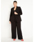 Фото #1 товара Женские брюки ELOQUII прямого кроя из двойной ткани - 30, цвет печенье