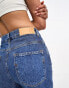 Фото #3 товара Selected Femme seam detail straight leg denim jeans co-ord in blue