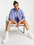 Reebok tailored cropped shirt in lilac - exclusive to ASOS