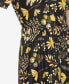 ფოტო #3 პროდუქტის Women's Floral Short Sleeve Knee Length Dress