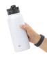 Фото #4 товара Water Bottle with Flip Lid, Sport Straw Lid, 32 oz