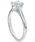 Фото #2 товара Diamond Round-Cut Cathedral Solitaire Engagement Ring (5/8 ct. t.w.) in 14k White or Yellow Gold