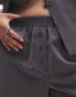 Фото #3 товара Topshop co-ord tonic boxer shorts in charcoal