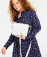 ფოტო #4 პროდუქტის Women's Smocked Long-Sleeve Romper, Created for Macy's