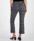 ფოტო #2 პროდუქტის Petite Mid Rise Mini-Bootcut Jacquard Pants, Created for Macy's