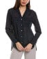 Фото #1 товара Theory Notch Wool-Blend Shirt Women's Blue P