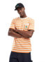 Фото #1 товара Parlez hamoc stripe t-shirt with pocket in orange