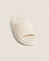 Фото #7 товара Waffle-knit platform slippers